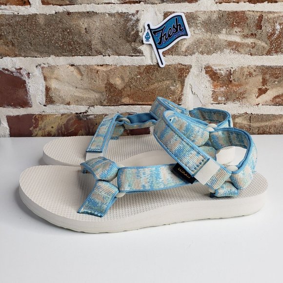 Teva Original Universal Adjustable Sandals Women's Size 7 light Blue SN 1003987 - Picture 3 of 11